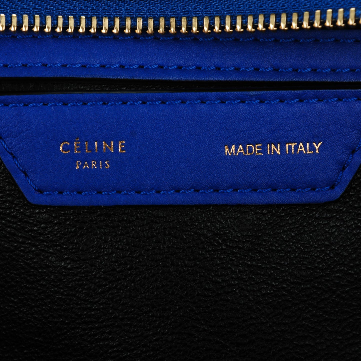 Smooth Calfskin Suede Large Trapeze Royal Blue
