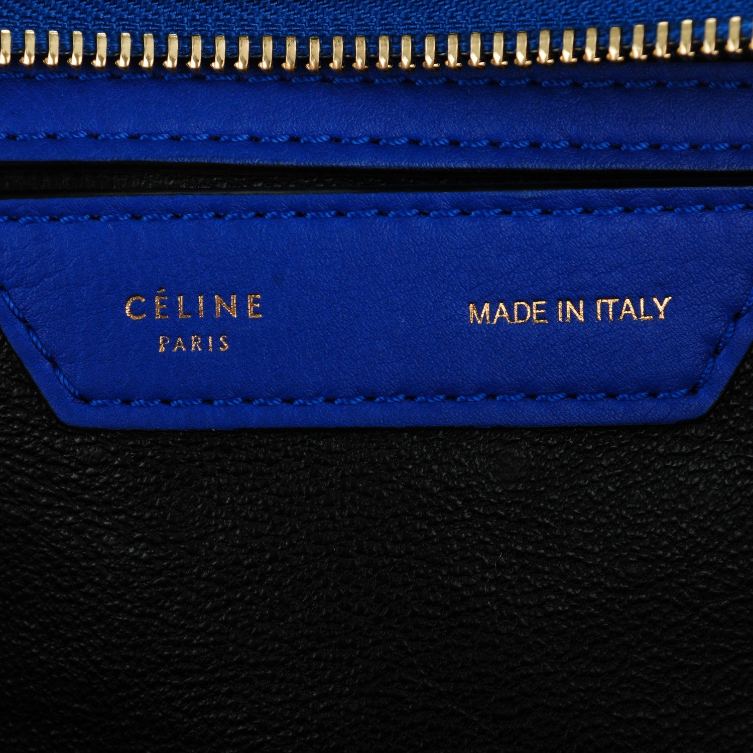 Celine Smooth Calfskin Suede Large Trapeze Royal Blue 6 of 8