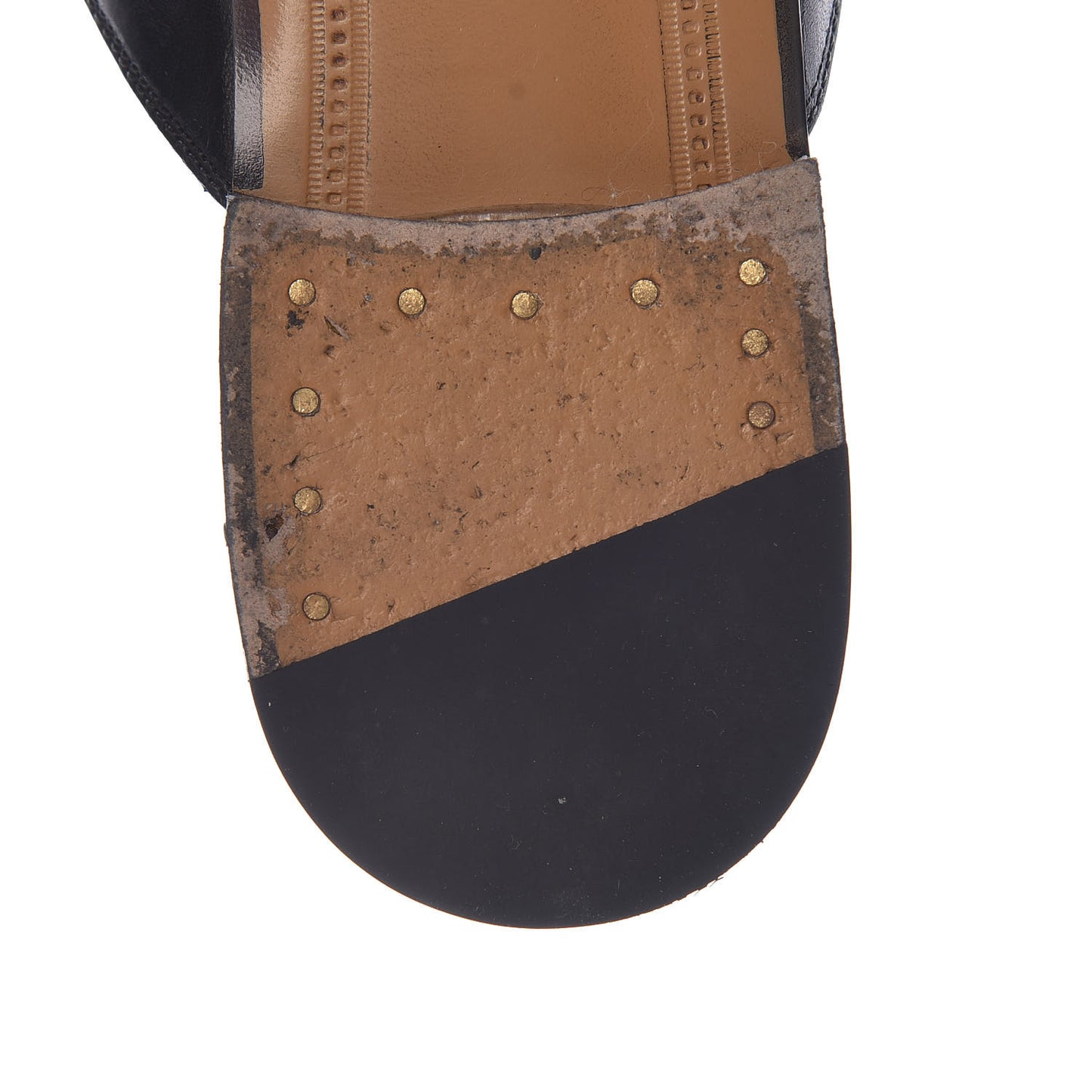 Calfskin Tiger Embroidered Mens Princetown Slippers 7 Black