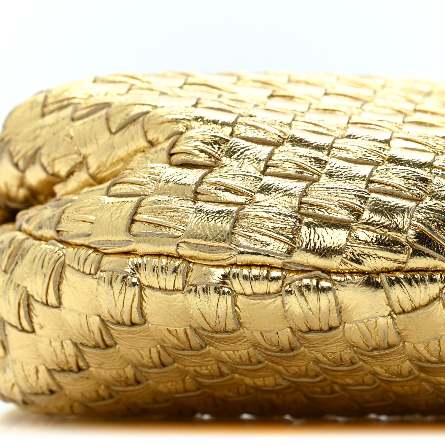Bottega Veneta Metallic Nappa Intrecciato Mini Jodie Gold 9 of 12