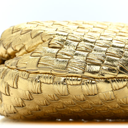 Bottega Veneta Metallic Nappa Intrecciato Mini Jodie Gold 9 of 12