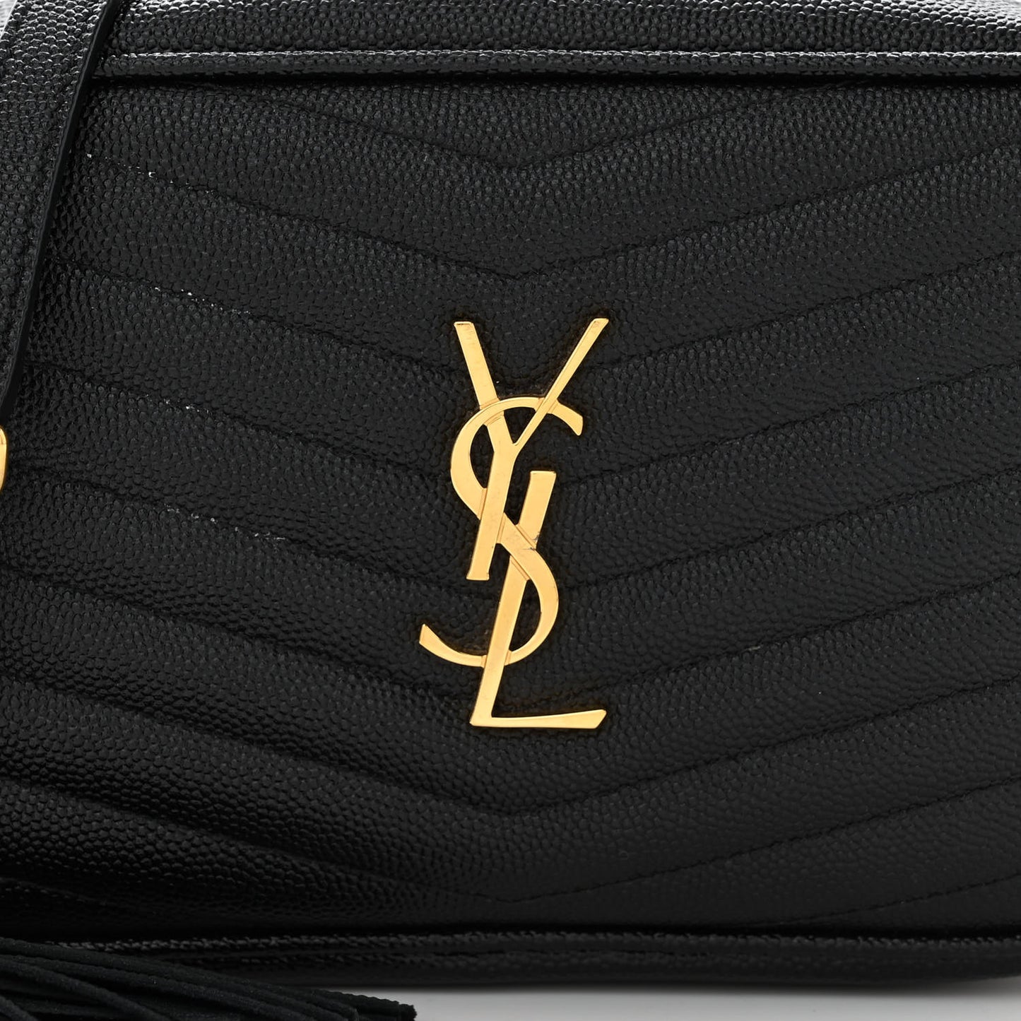 Grain De Poudre Matelasse Monogram Mini Lou Camera Bag Black