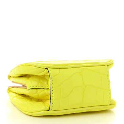 Burberry Alligator Mini Frame Bag Neon Yellow 4 of 10