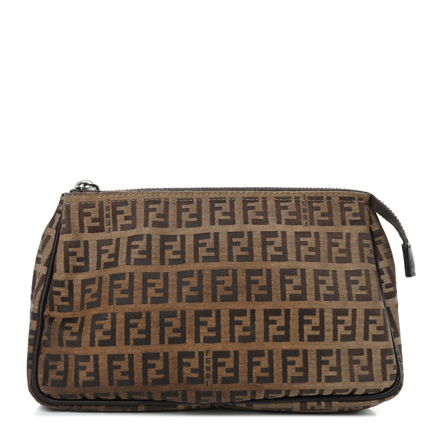Fendi Zucchino Cosmetic Pouch Brown 1 of 5