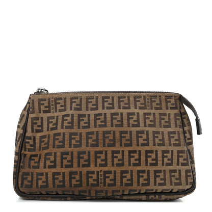 Fendi Zucchino Cosmetic Pouch Brown 1 of 5