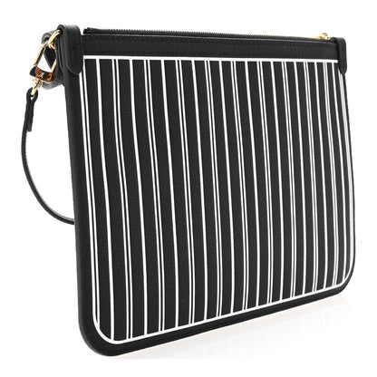 Louis Vuitton Calfskin Neverfull Inside Out MM Pochette Black 3 of 6