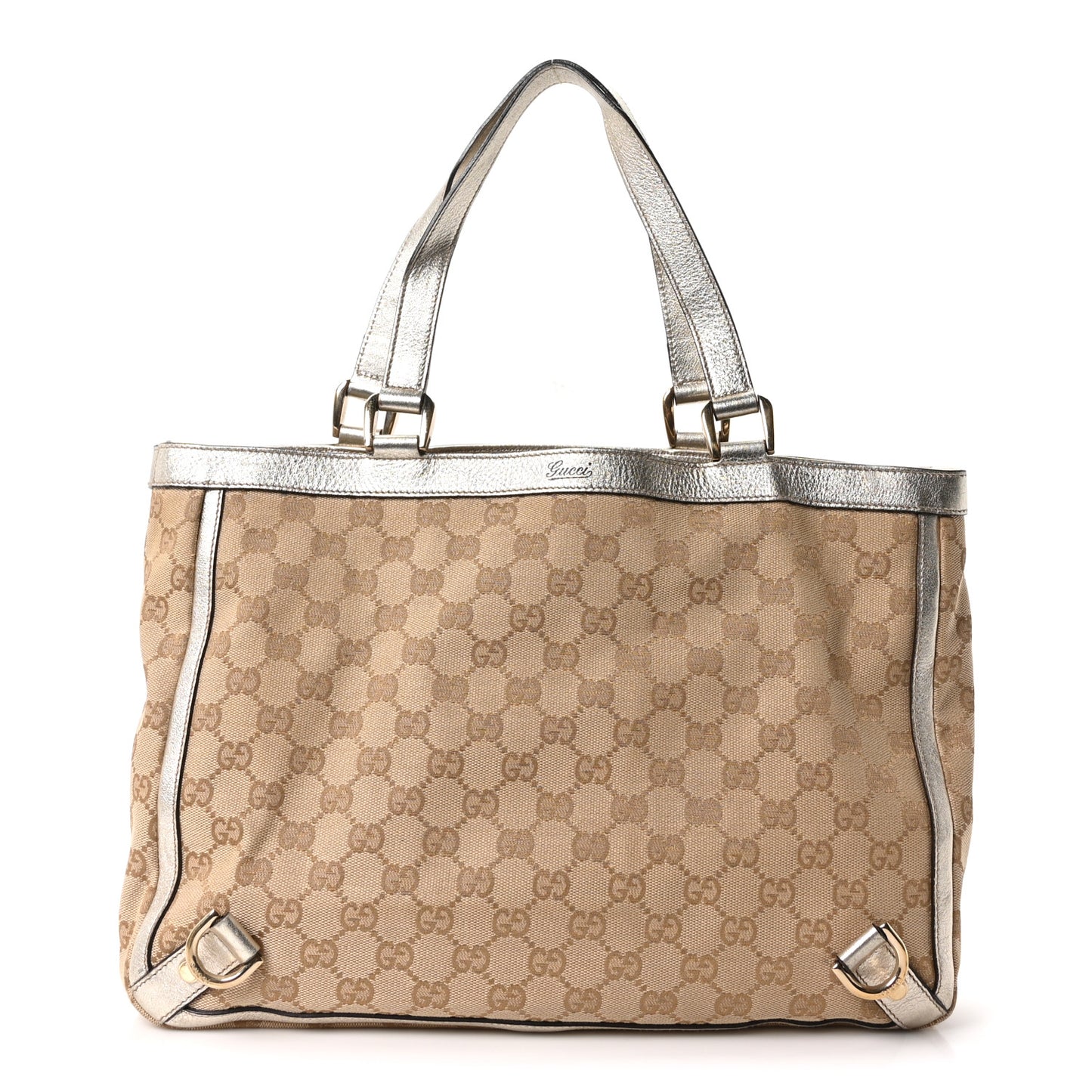 Monogram Medium Abbey Tote Metallic