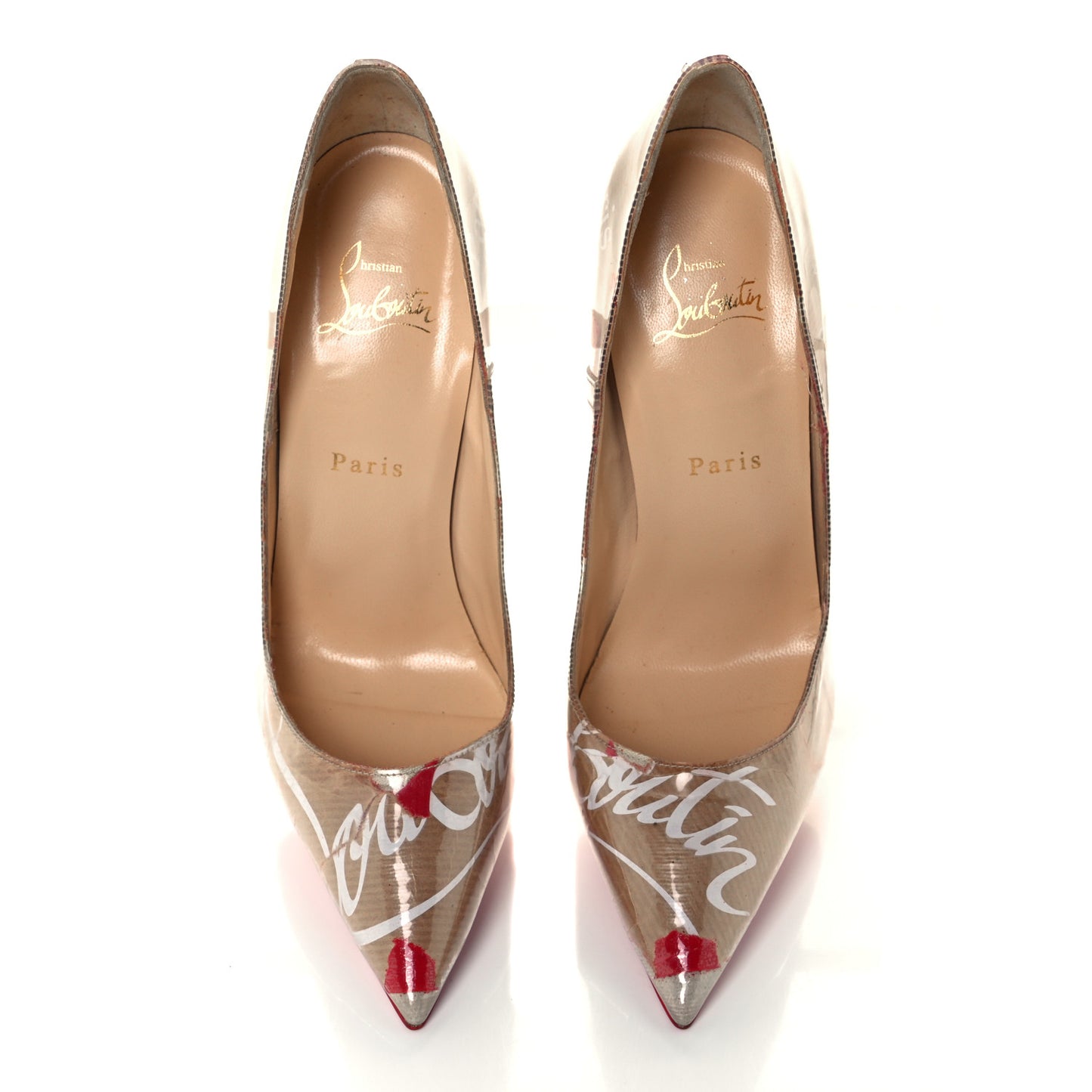 PVC Loubi Print So Kate 120 Pumps 38.5 Kraft