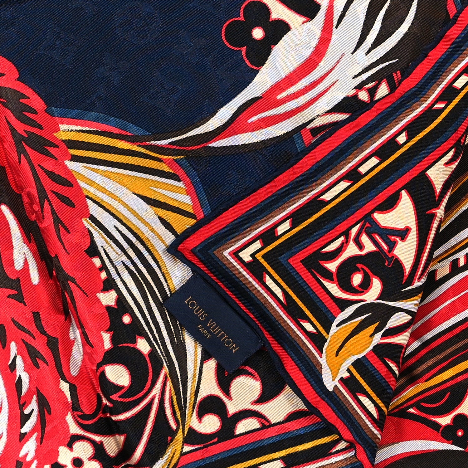 Louis Vuitton Silk Louis in The Jungle Scarf Multicolor 3 of 4
