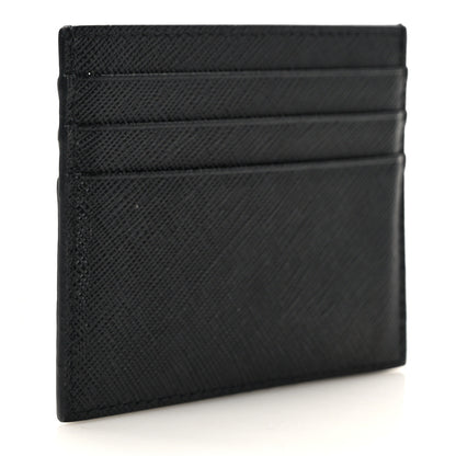 Prada Saffiano Shine Monochrome Card Holder Black 3 of 8