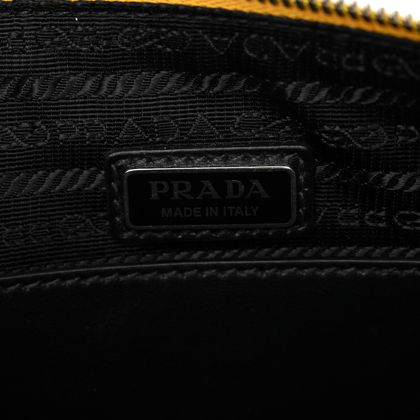 Saffiano Cuir Logo Embossed Triangle Shoulder Bag Sole