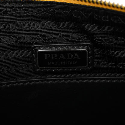 Prada Saffiano Cuir Logo Embossed Triangle Shoulder Bag Sole 6 of 9