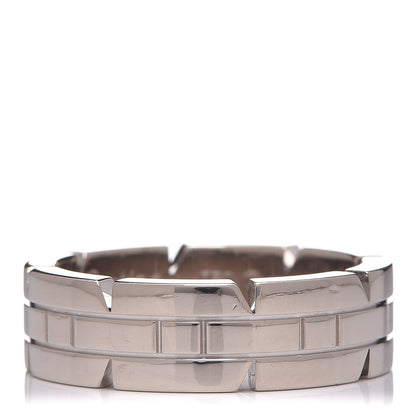Cartier 18K White Gold Tank Francaise Ring 52 6 1 of 4