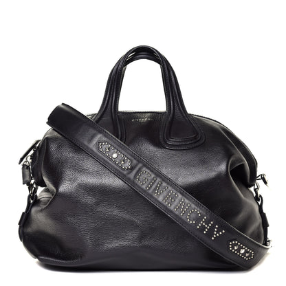 Givenchy Waxed Calfskin Studded Medium Nightingale Black 1 of 7