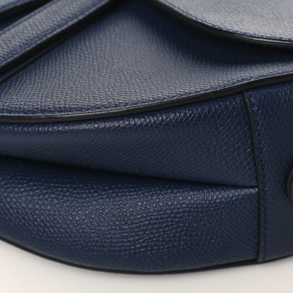 Christian Dior Grained Calfskin Saddle Bag Navy 8 of 8