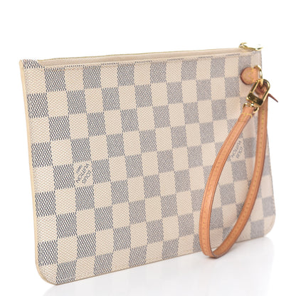 Louis Vuitton Damier Azur Neverfull MM GM Pochette 3 of 12