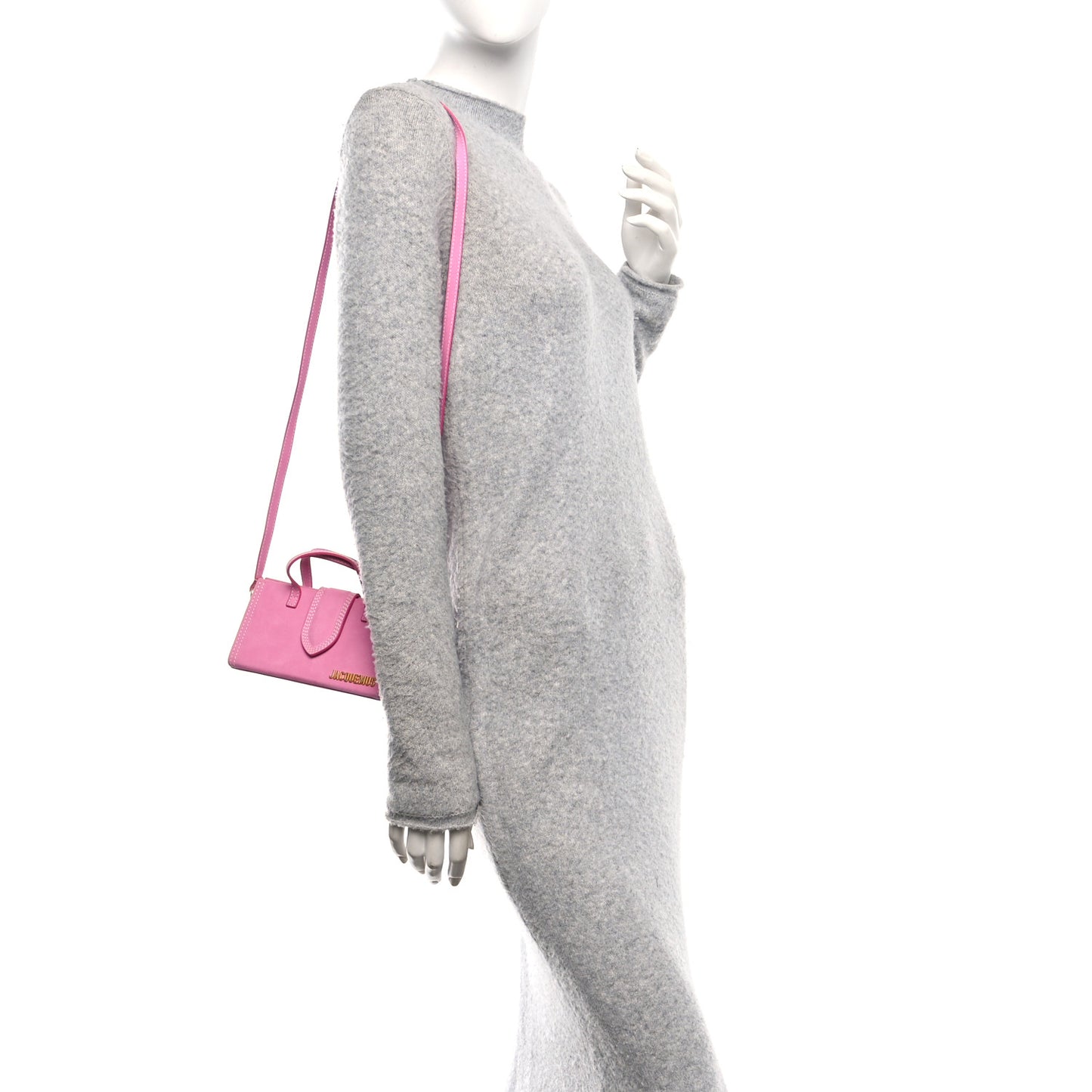 Nubuck Le Porte Top Handle Bag Pink
