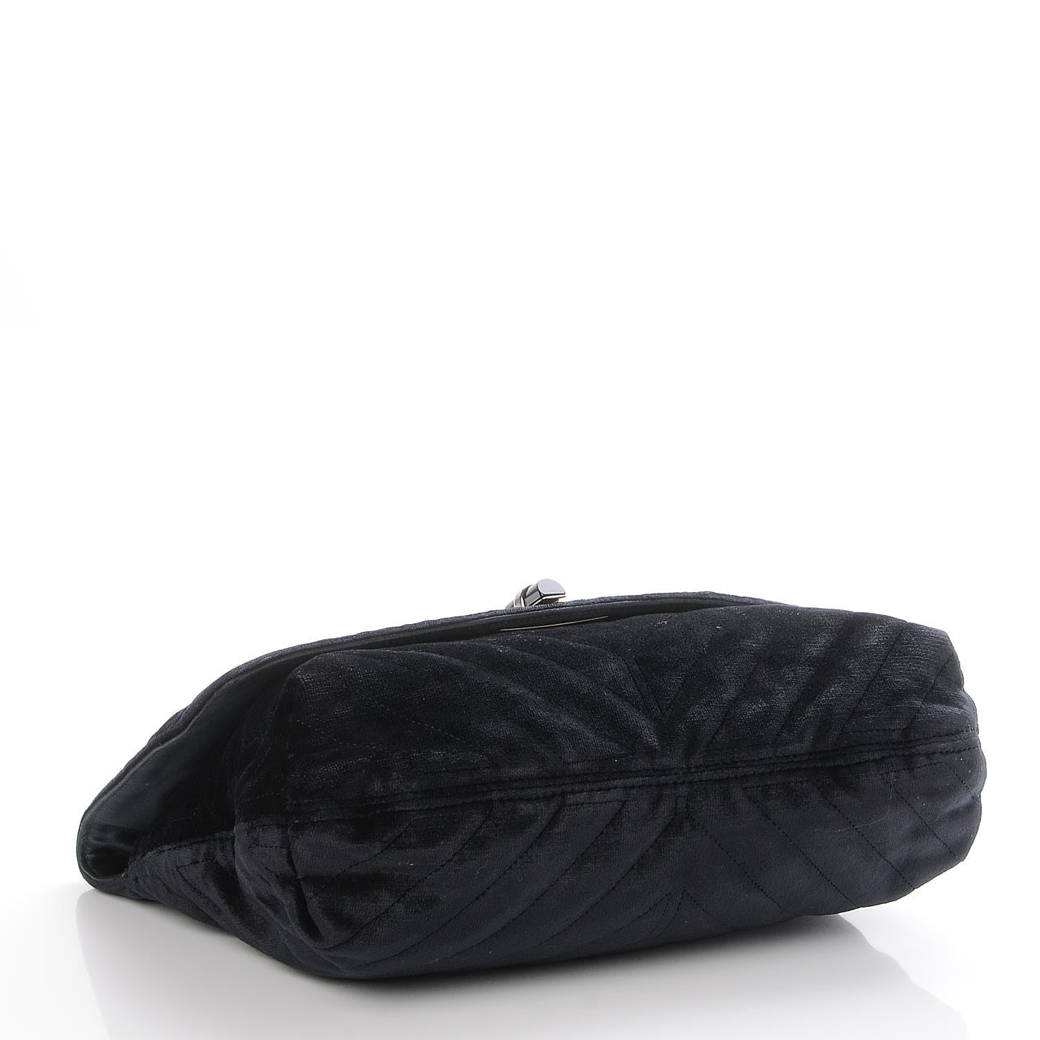 Lanvin Velvet Quilted Medium Happy Shoulder Bag Black 4 of 6
