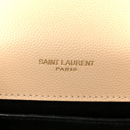 Saint Laurent Grain De Poudre Medium Monogram Kate Satchel Nude Powder 7 of 11