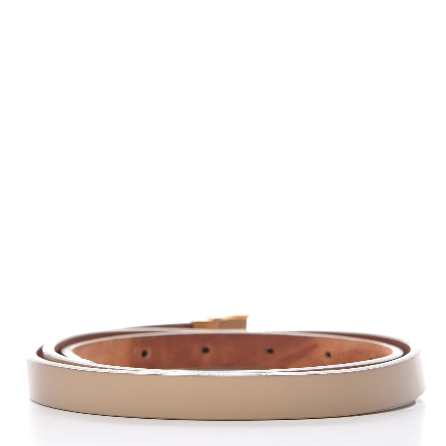 Louis Vuitton Ceinture Belt Gold Buckle 95 Nude 3 of 7