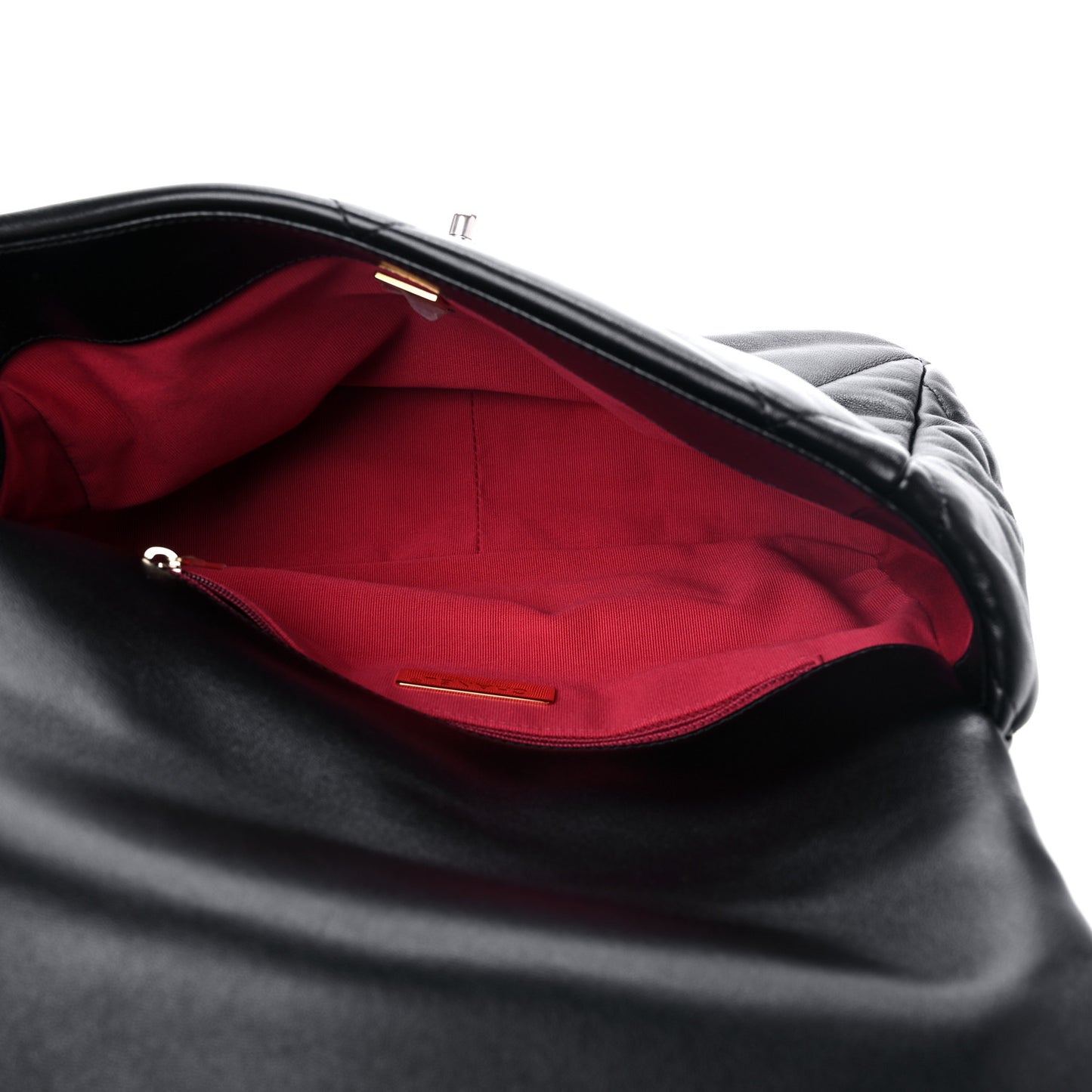 Lambskin Quilted Large Chanel 19 Flap Black