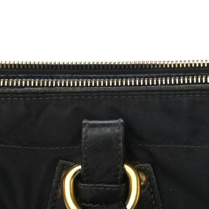 Prada Tessuto Nylon Jacquard Logo Tote Black 12 of 13