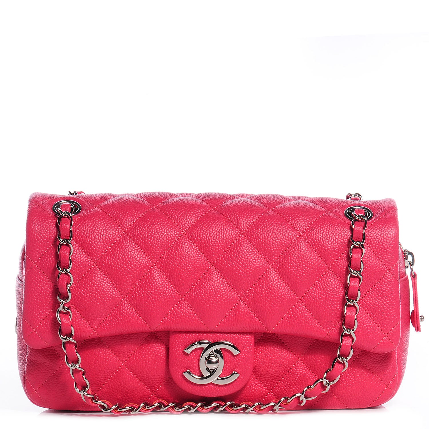 Chanel Caviar Quilted Medium Easy Flap Coral 1 of 8