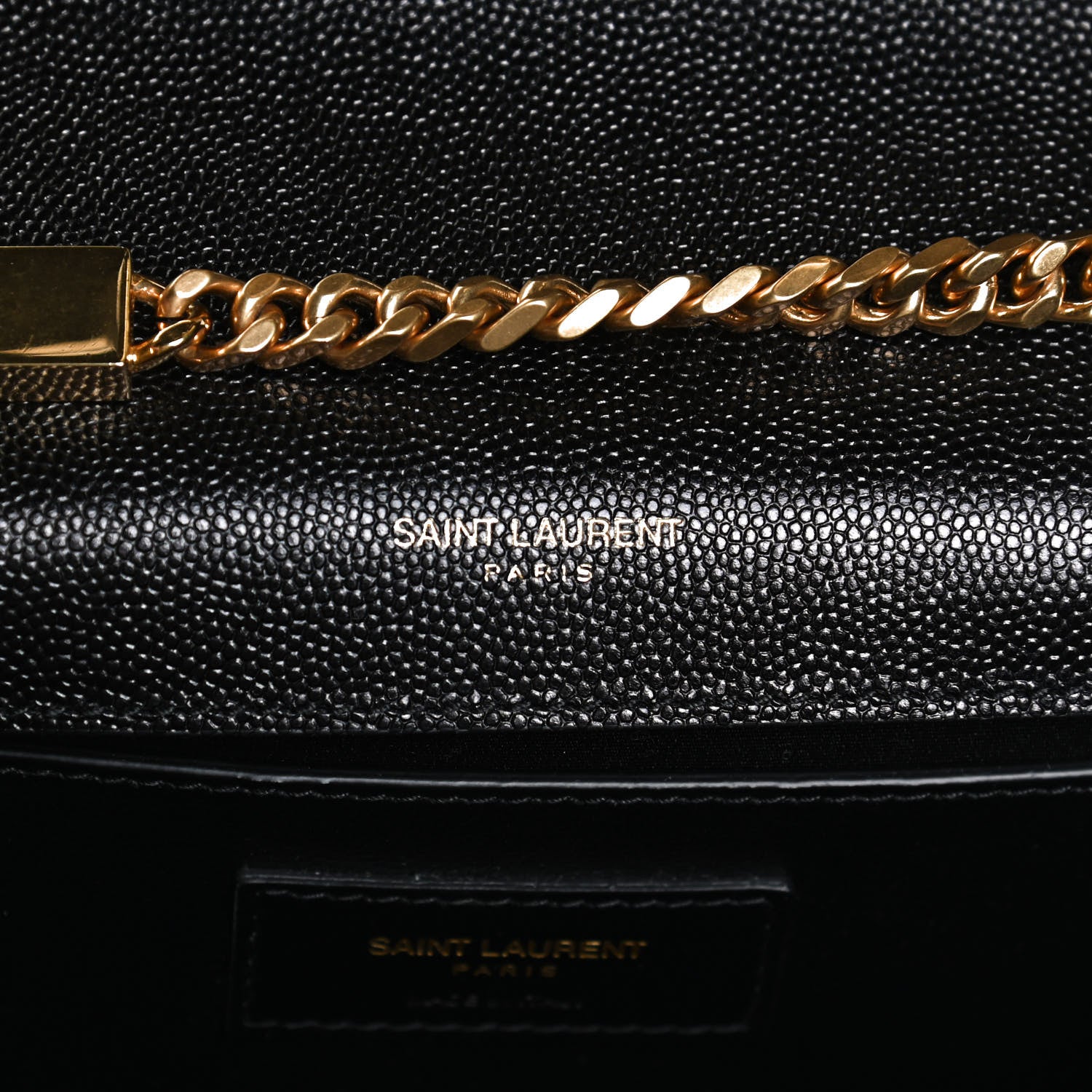 Saint Laurent Grain De Poudre Small Classic Monogram Kate Tassel Satchel Black 6 of 12