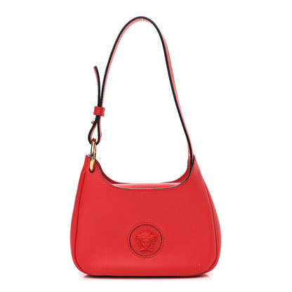Versace Calfskin La Medusa Small Hobo Crossbody Red 1 of 10
