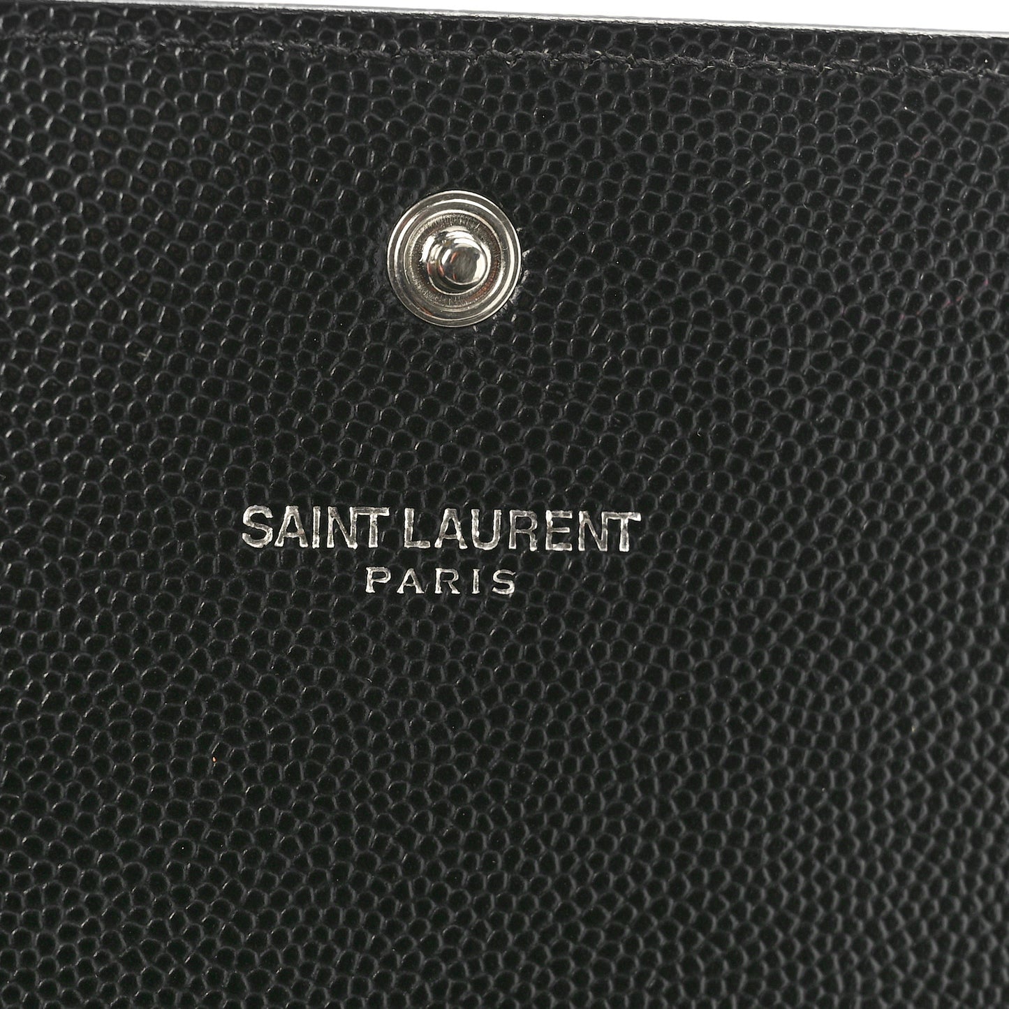 Grain De Poudre Studded Classic Marquage Flap Wallet Black
