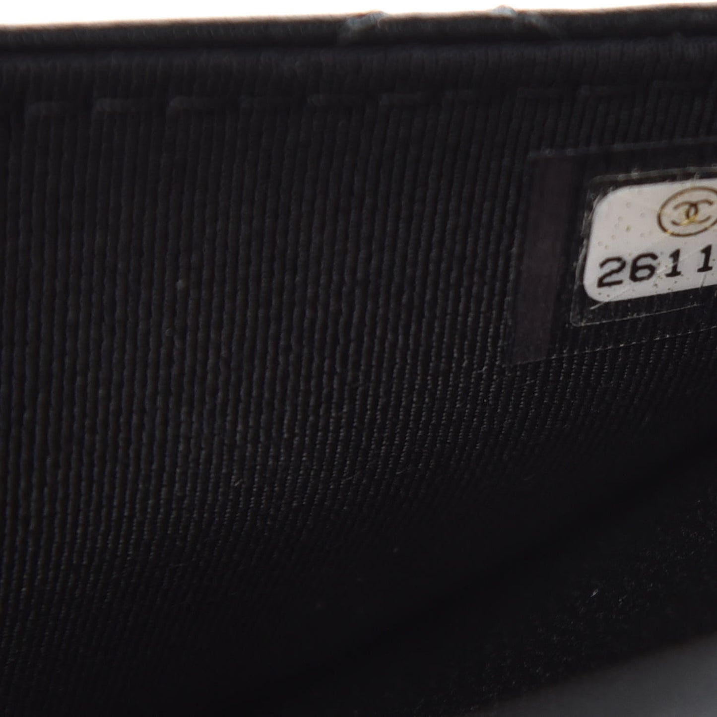 Lambskin Quilted Wallet On Chain WOC Black