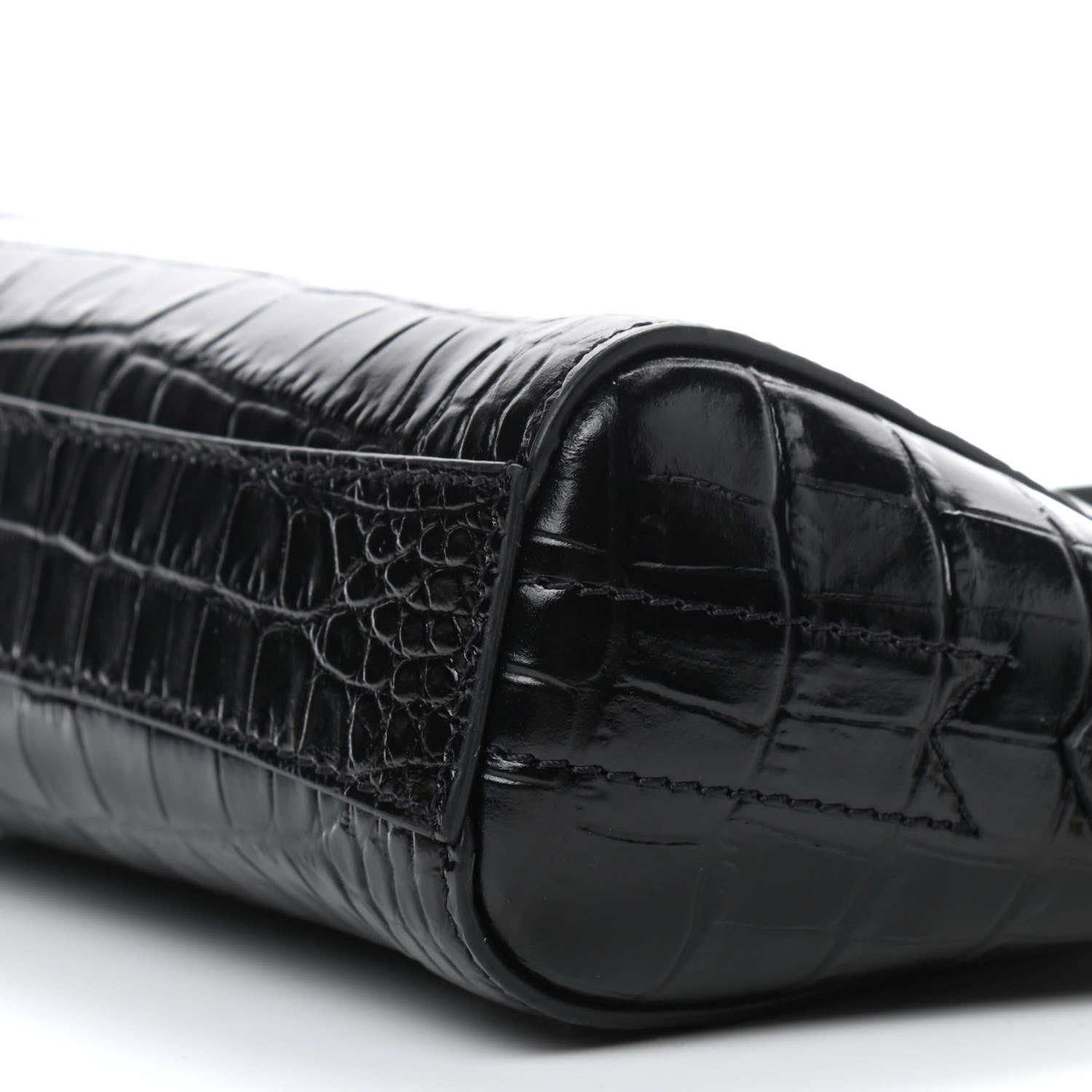 Givenchy Calfskin Crocodile Embossed Nano Antigona Black 9 of 9