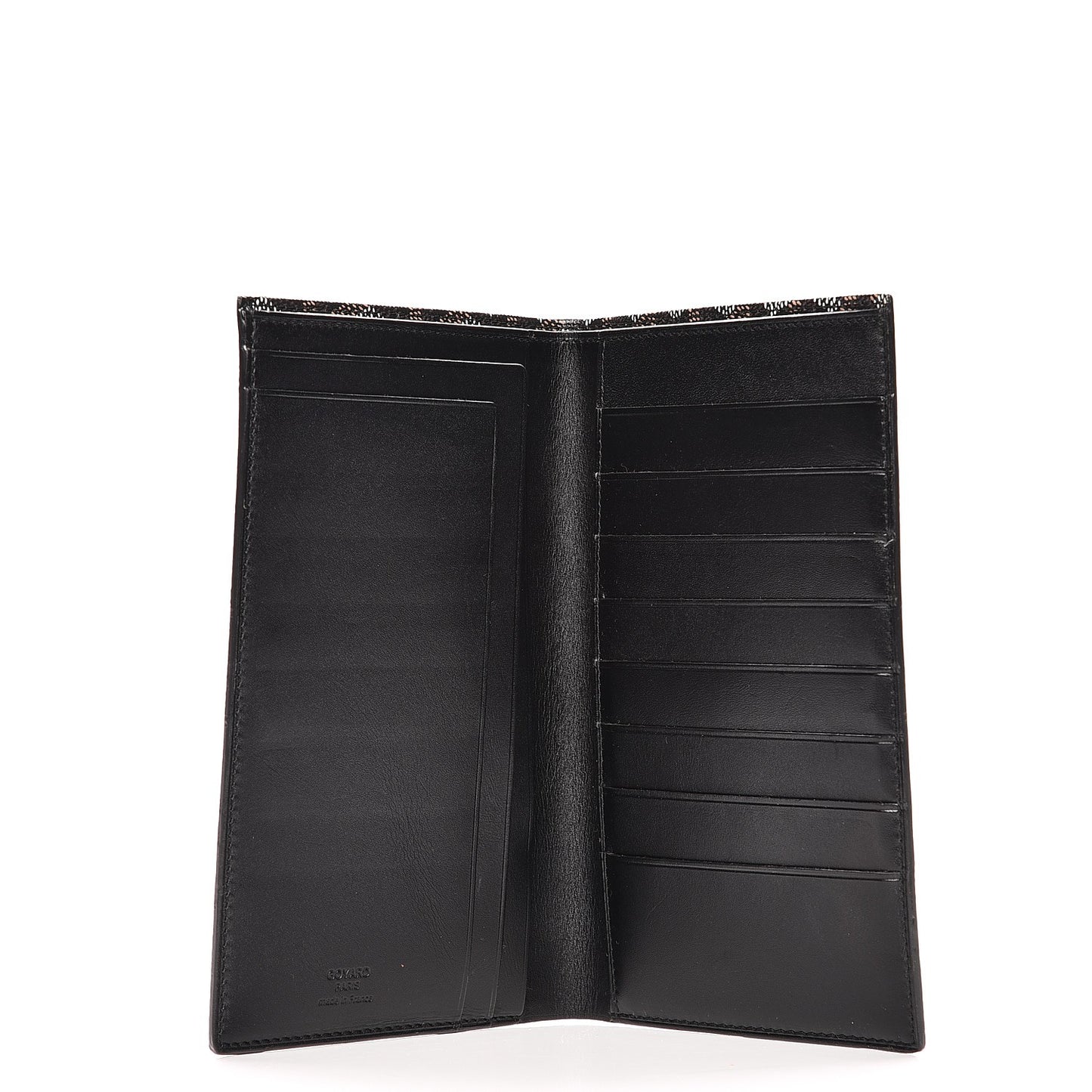 Goyardine Long Bi-Fold Wallet Black