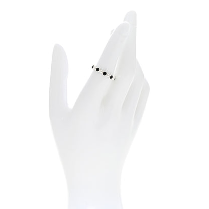 Tiffany Sterling Silver Black Spinel Ziegfeld Ring 53 6.25 2 of 4