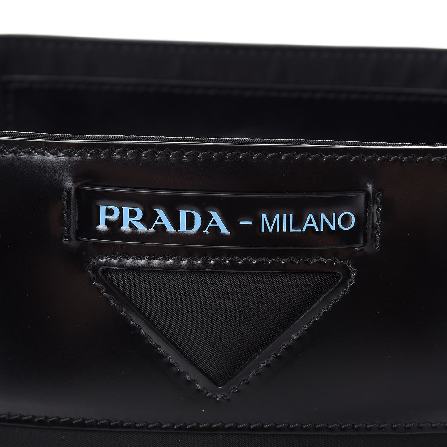 Tessuto Spazzolato Ouverture Bucket Bag Black