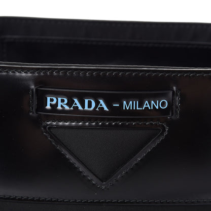 Prada Tessuto Spazzolato Ouverture Bucket Bag Black 7 of 10