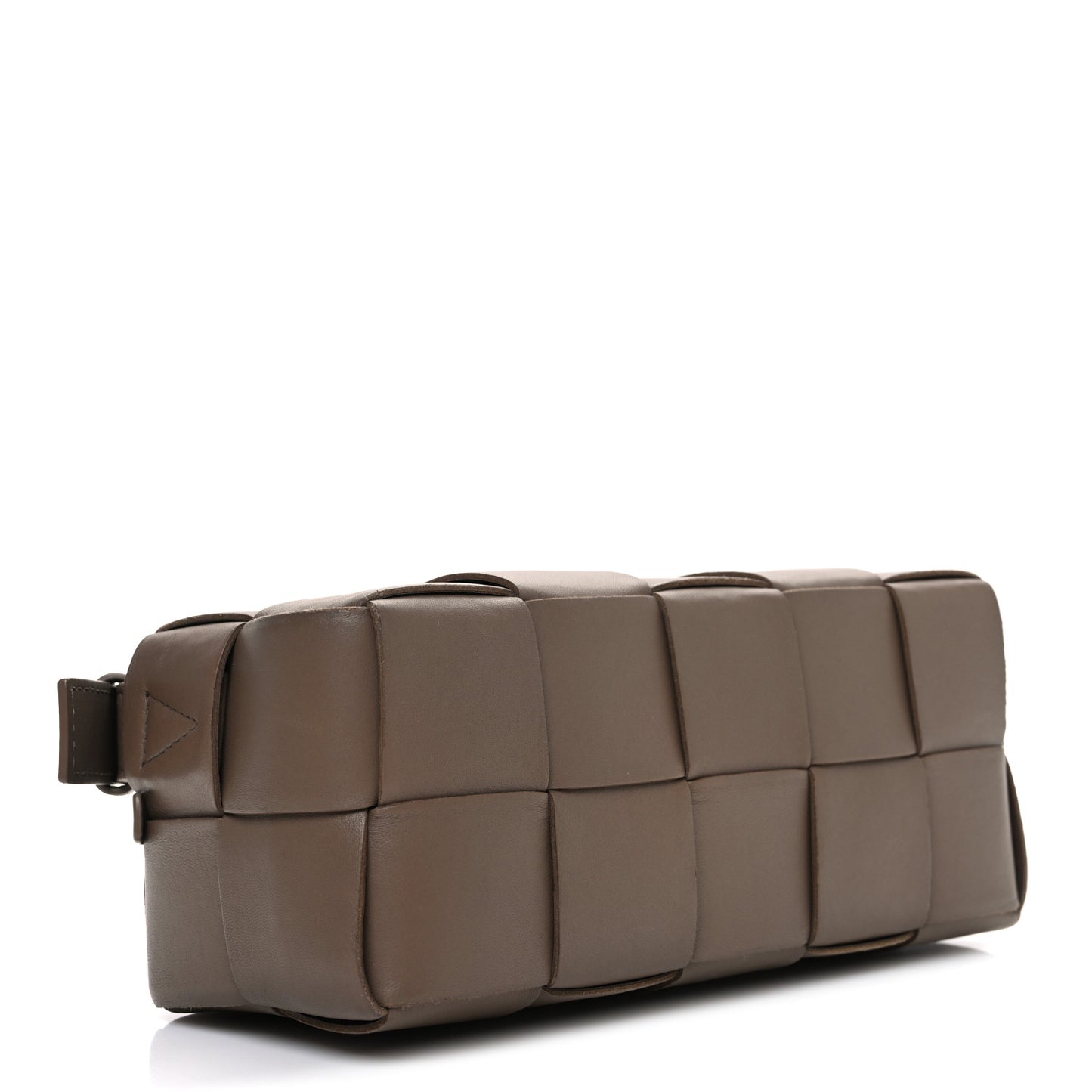 Lambskin Maxi Intrecciato Small Brick Cassette Bag Light Brown