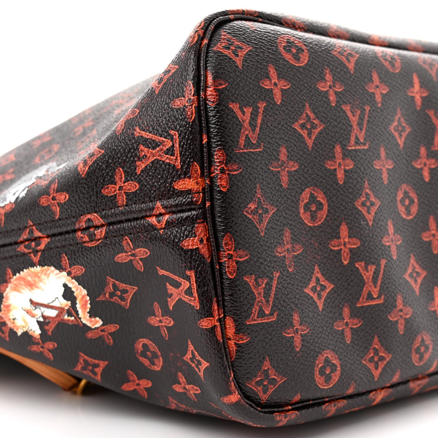 Louis Vuitton Catogram Neverfull MM Marron 8 of 12