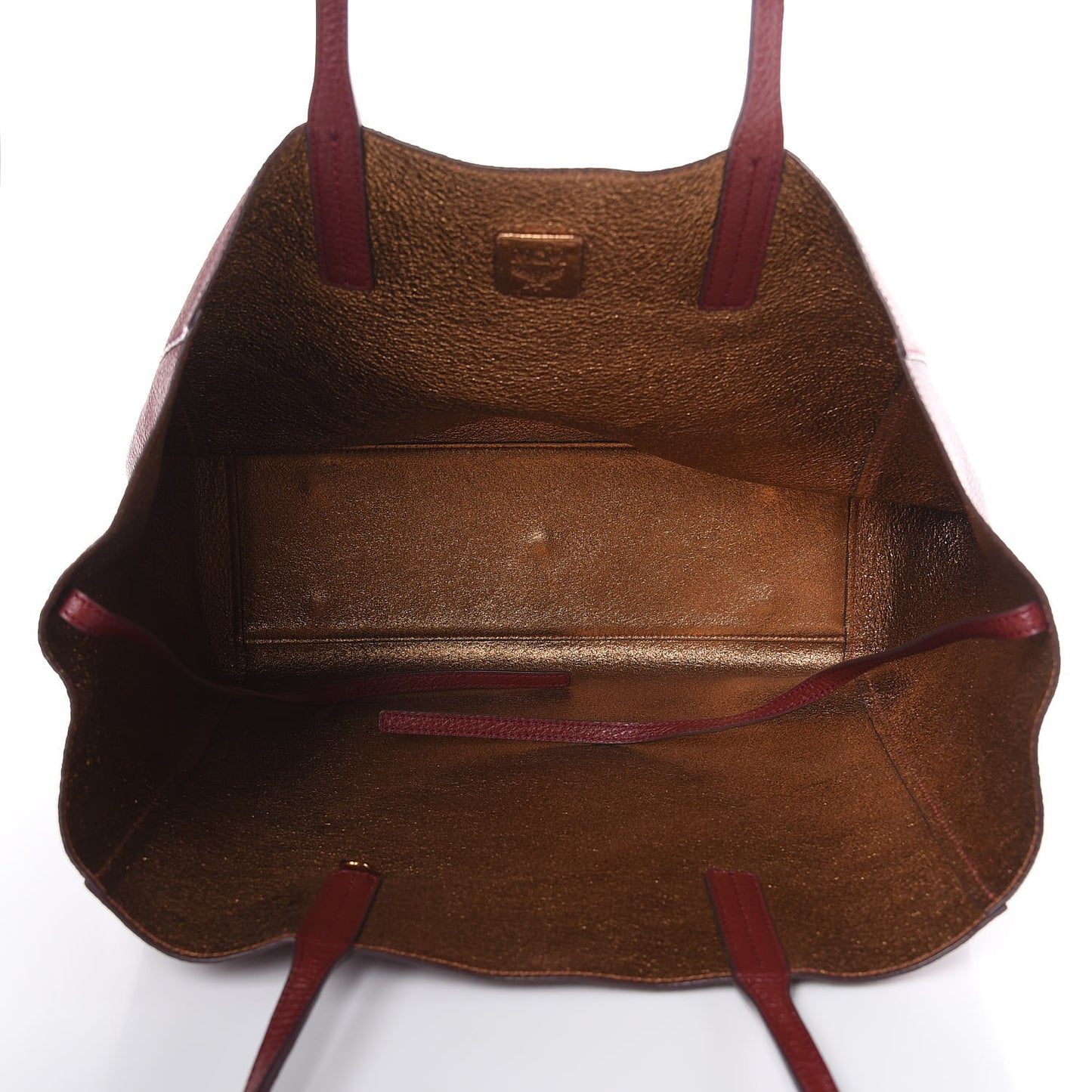 Grained Calfskin Medium Reversible Wandel Tote Ruby