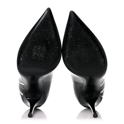 Valentino Garavani Patent VLTN 105mm Pumps 36.5 Black White 5 of 12