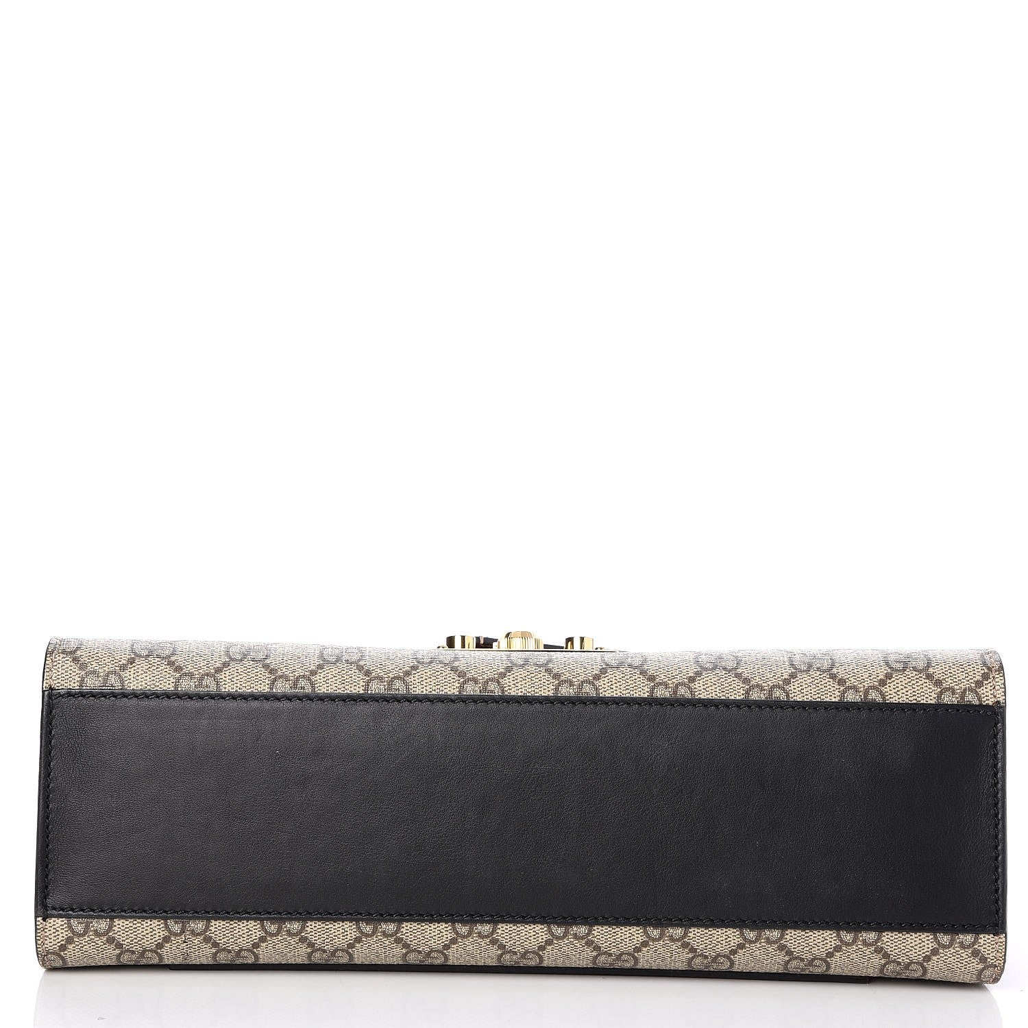 Gucci GG Supreme Monogram Calfskin Medium Padlock Shoulder Bag Beige Black Cuir 5 of 8
