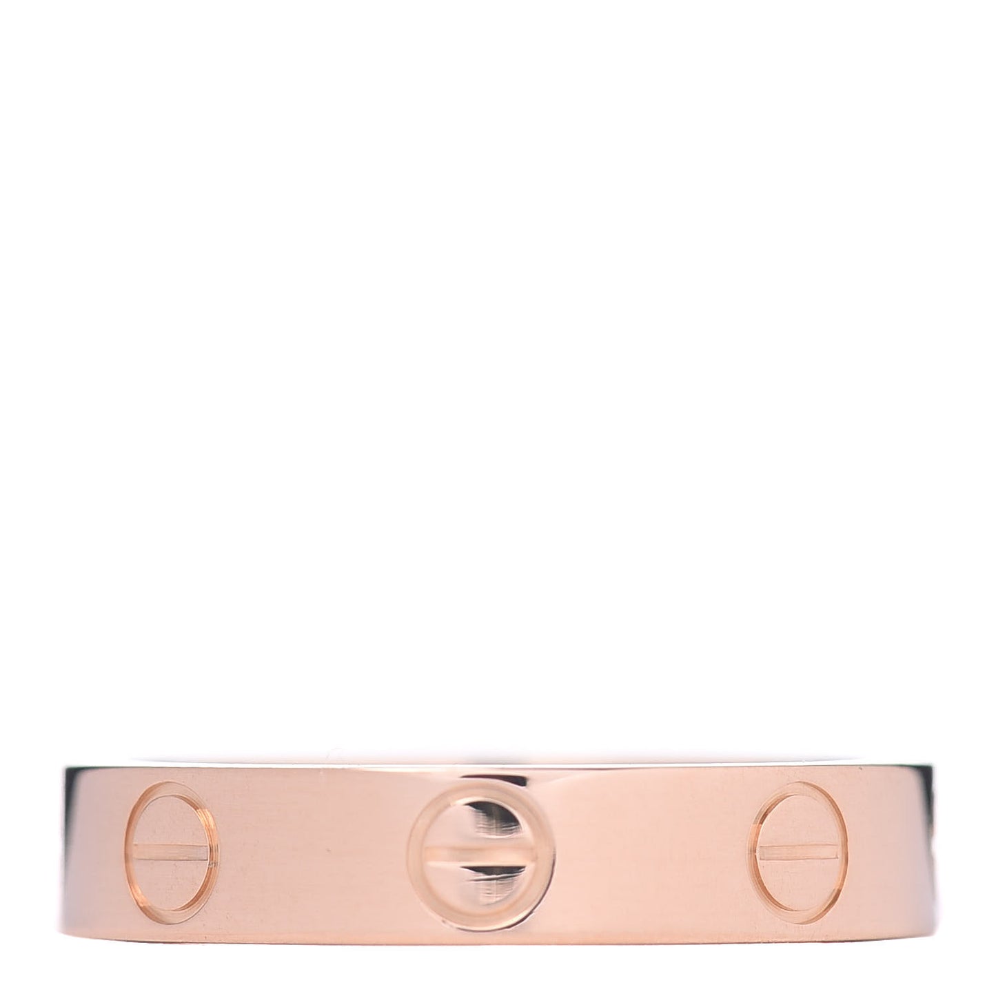 18K Pink Gold 3.5mm LOVE Wedding Band Ring 49 4.75