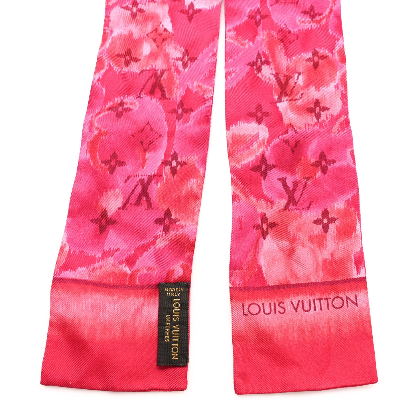 Silk Monogram Ikat Summer Bandeau Rose Indien