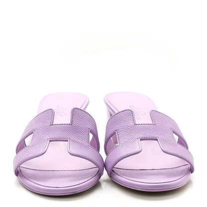 Hermes Epsom Oasis Sandals 35.5 Violet Amethyste 2 of 9