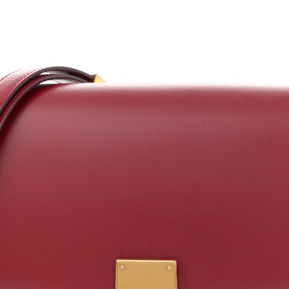 Celine Box Calfskin Medium Classic Box Flap Bag Burgundy 8 of 13