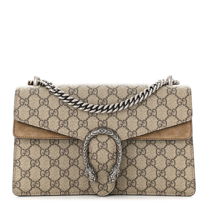 Gucci GG Supreme Monogram Small Dionysus Shoulder Bag Taupe 1 of 11