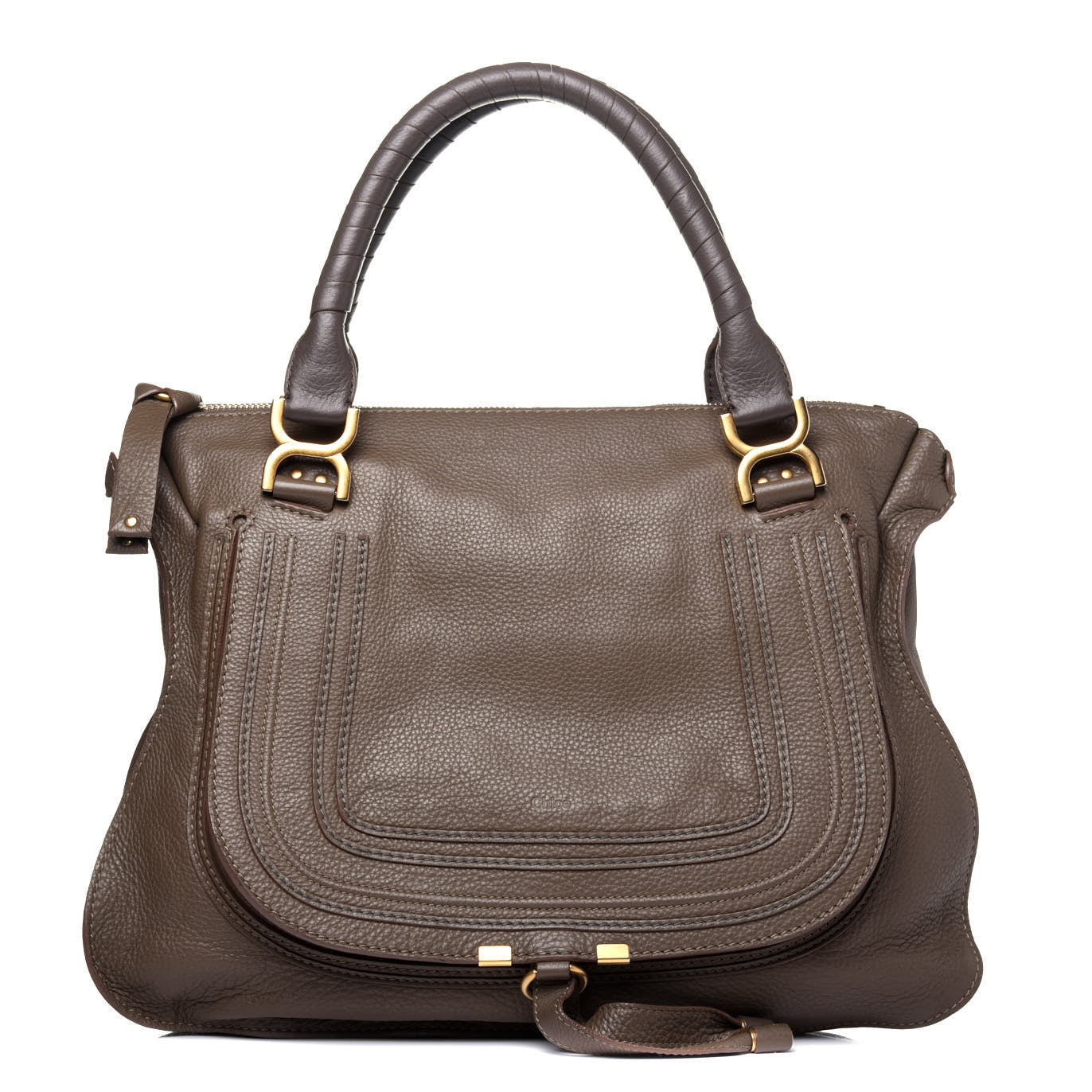 Chloe Calfskin Large Marcie Satchel Nut 1 of 18