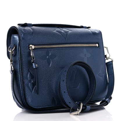 Louis Vuitton Metallic Empreinte Monogram Giant Pochette Metis Navy Nacre 3 of 8