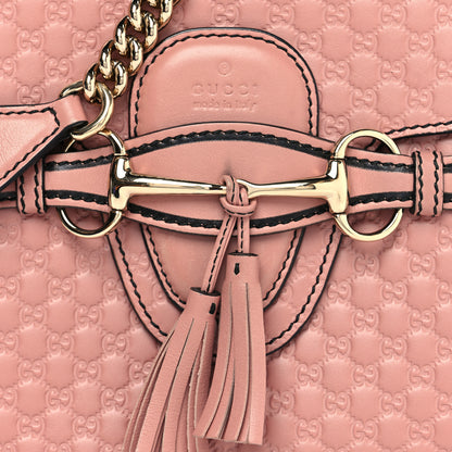 Gucci Microguccissima Medium Emily Chain Shoulder Bag Soft Pink 9 of 17