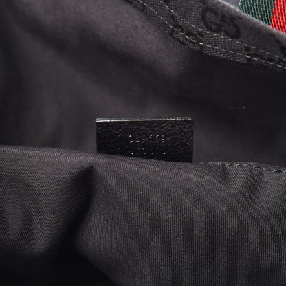Gucci GG Monogram Medium Web Handle Vertical Tote Black 8 of 10